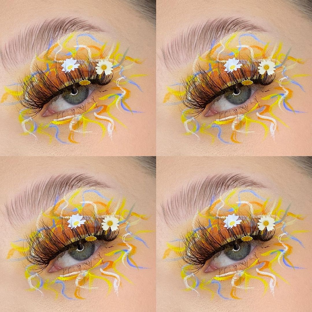 Daisy-Inspired Eye Art